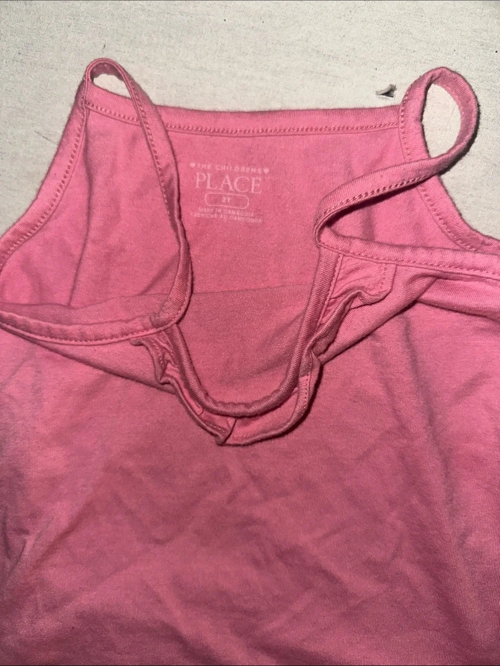 Kids Size 3T Place Girls' Ruffle Trim CC Tank Top